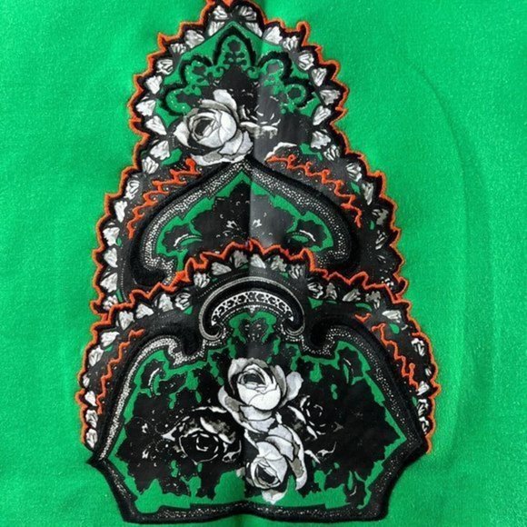 Masfer.SU Green Embroidered Designer Sweatshirt (Marisfrolg Line) - Size 6 - Picture 2 of 9